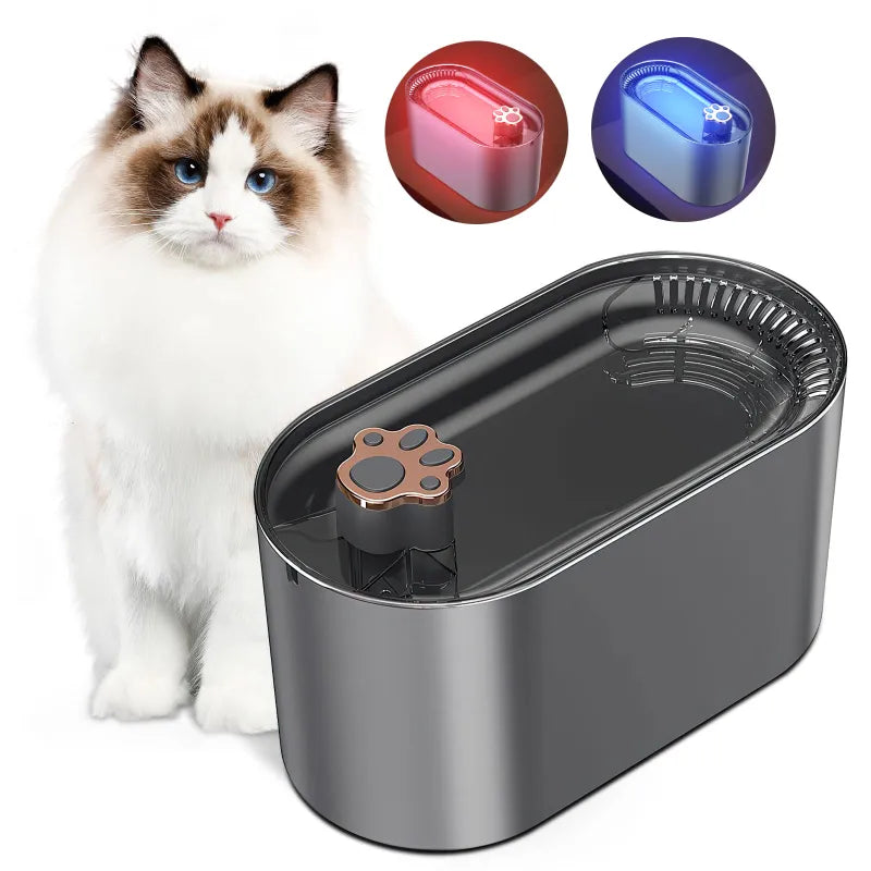 Cat Water Fountain - Modern Design - Ideal for Dogs and Cats - Keep Your Pets Hydrated with Ease-15%off