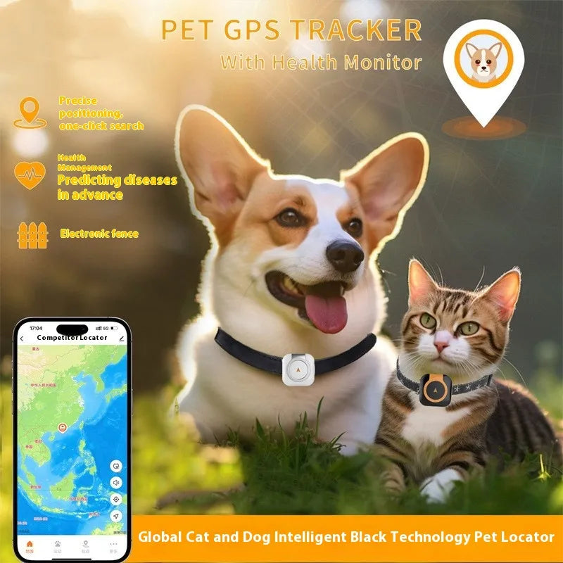 Pet GPS Tracker - Advanced Design - Ideal for Outdoor Adventures - Ensure Your Pet’s Safety and Health!