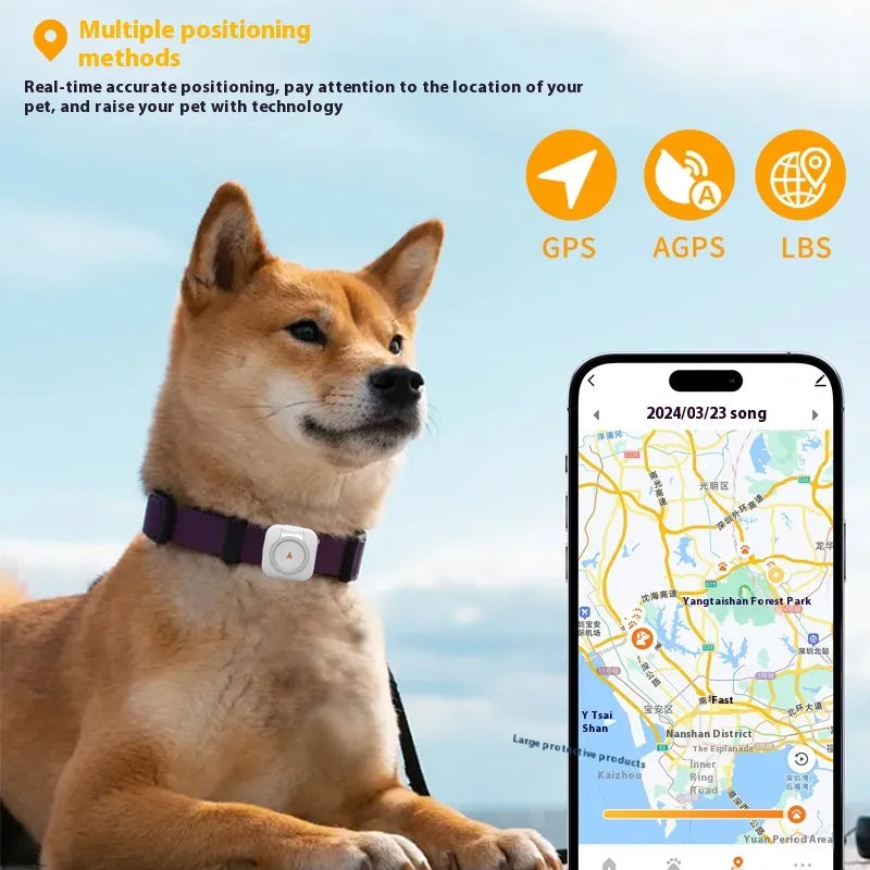 Pet GPS Tracker - Advanced Design - Ideal for Outdoor Adventures - Ensure Your Pet’s Safety and Health!