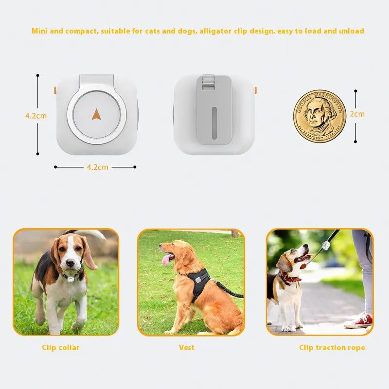 Pet GPS Tracker - Advanced Design - Ideal for Outdoor Adventures - Ensure Your Pet’s Safety and Health!