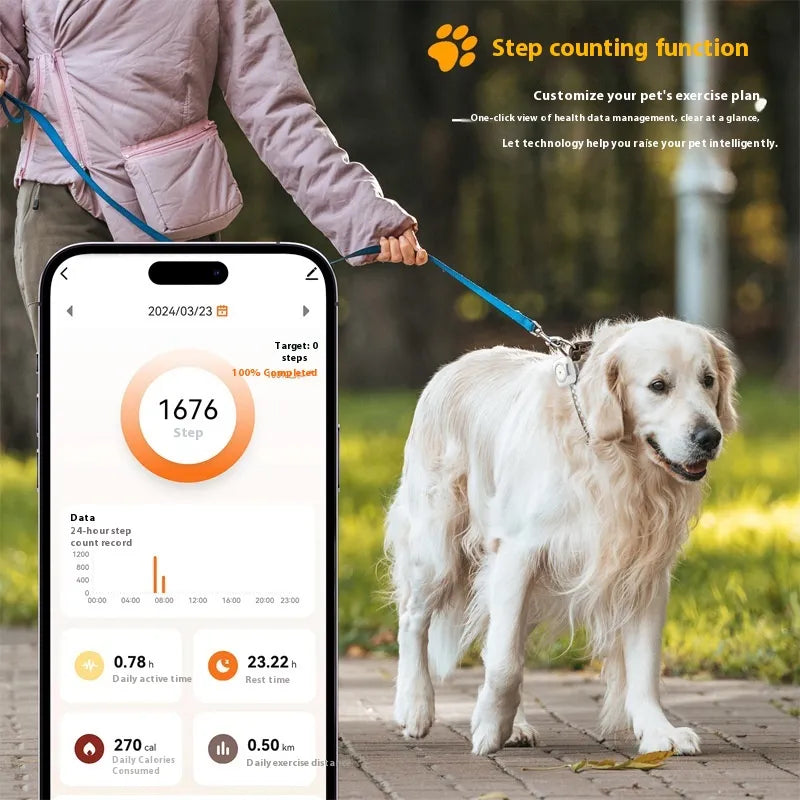 Pet GPS Tracker - Advanced Design - Ideal for Outdoor Adventures - Ensure Your Pet’s Safety and Health!